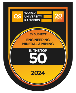 Top 50 Mining and Minerals Engineering QS World University Ranking by Subject 2024.