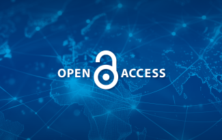 Open-Access-Symbol und -schriftzug über einer Weltkarte